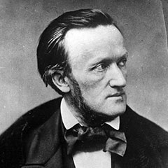 Photographie en noir et blanc de Richard Wagner.